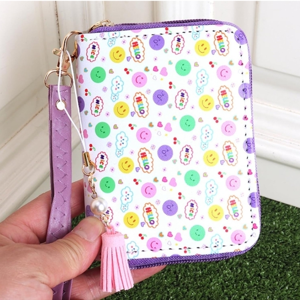 Colorful Kids Wallet with Wrist Strap